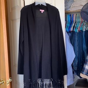 Lilly Pulitzer Tatum Long Fringe Hem Cardigan